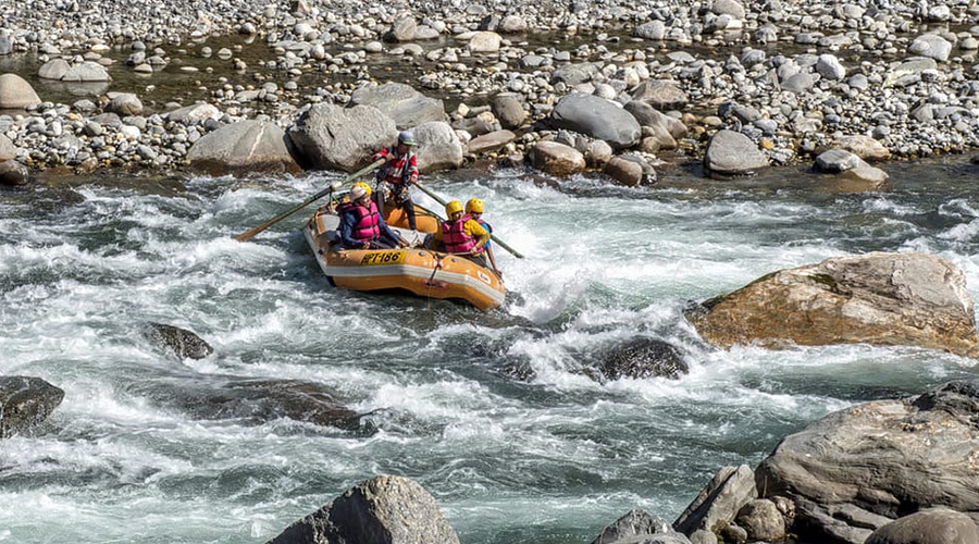 River Rafting In The Beas River, Himachal Pradesh